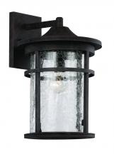  40381 RT - Avalon Crackled Glass, Armed Outdoor Wall Lantern Light